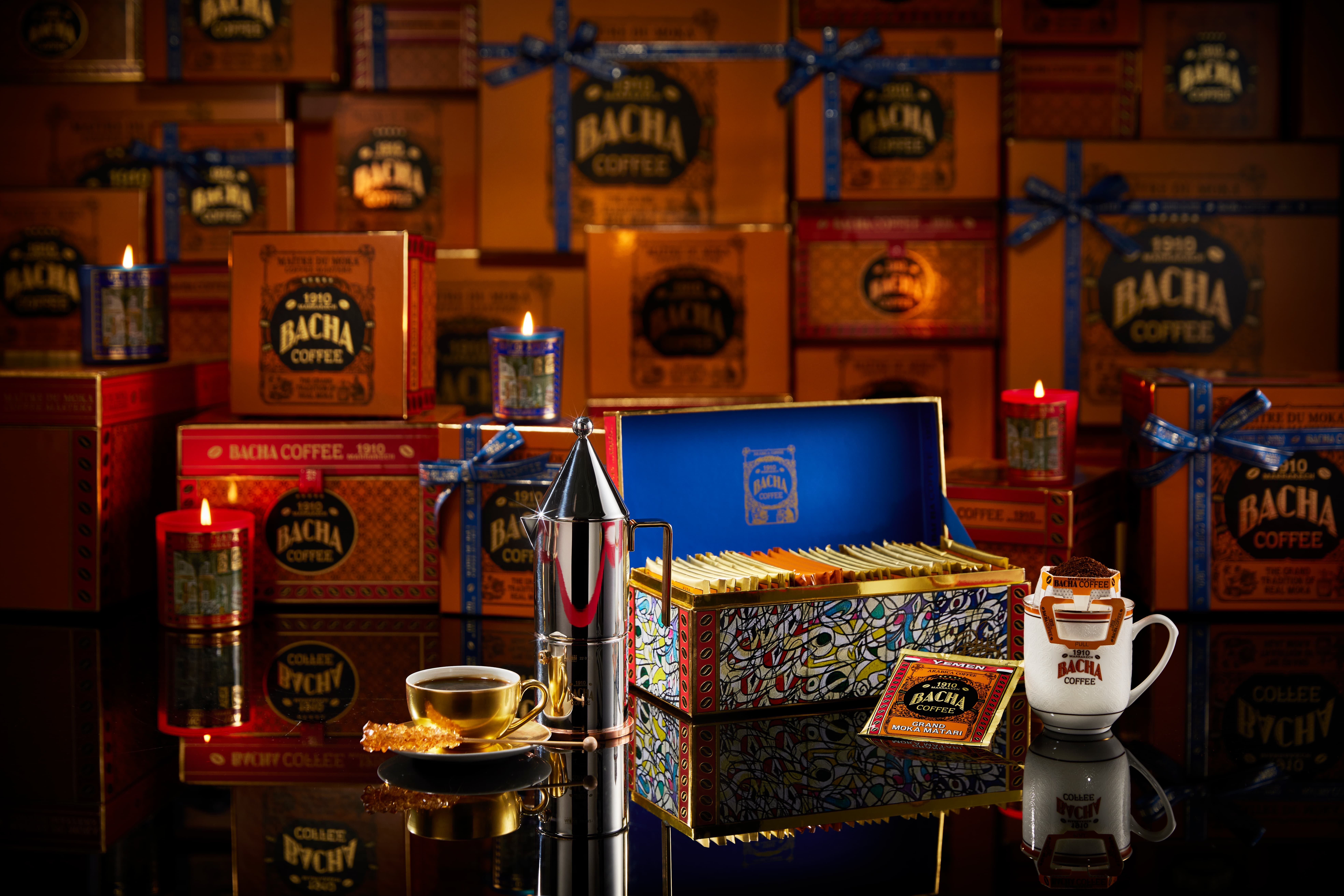 Bacha Coffee - Coffee Journey Gift Box & Alessi La Conica espresso pot.jpg
